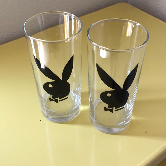 Vintage Playboy high ball cocktail bar glasses - Picture 4 of 4